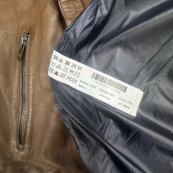Massimo Dutti Genuine Leather Moto Jacket – New With Tags - Picture 12 of 16